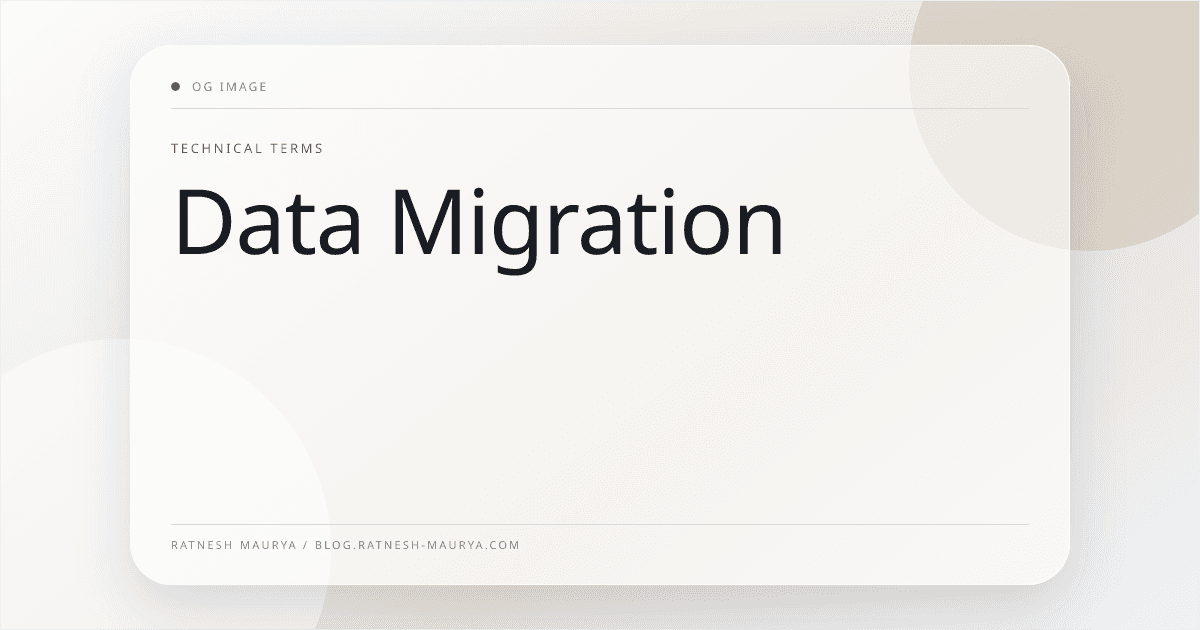 Data Migration