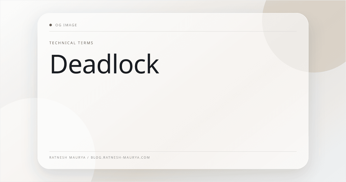 Deadlock
