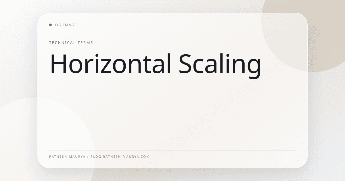 Horizontal Scaling