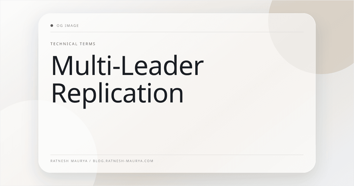 Multi-Leader Replication