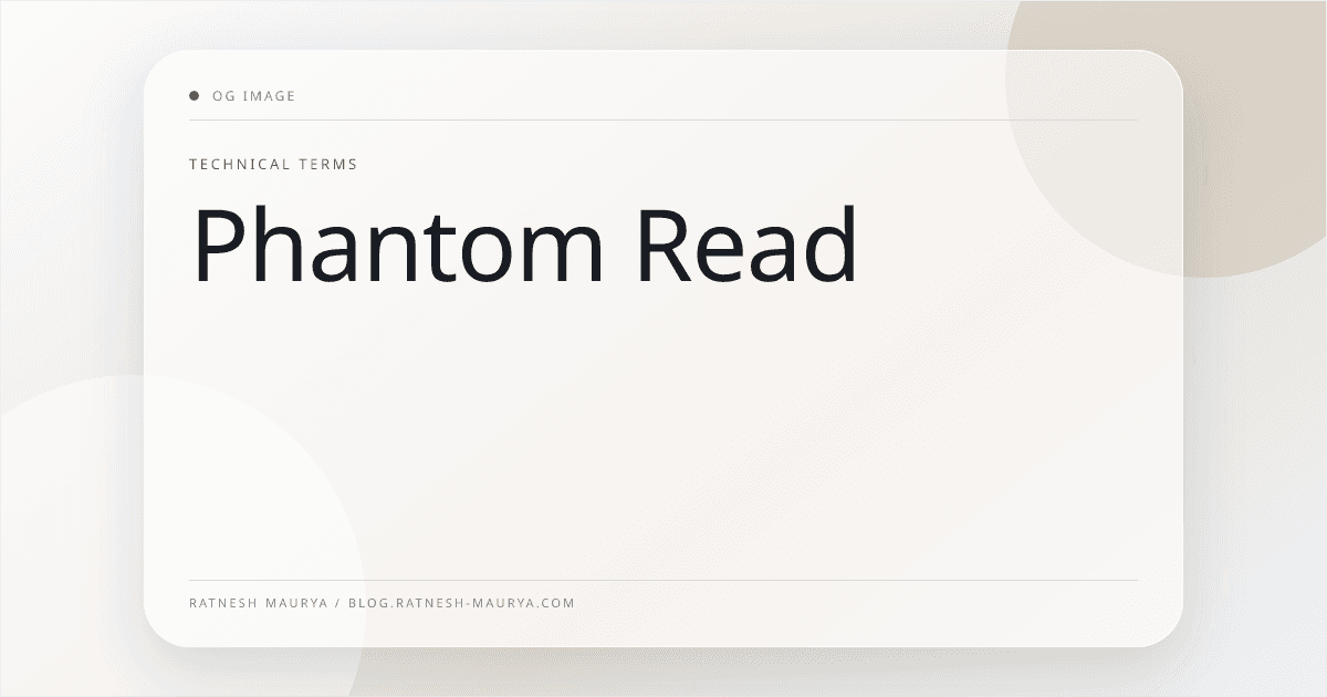 Phantom Read