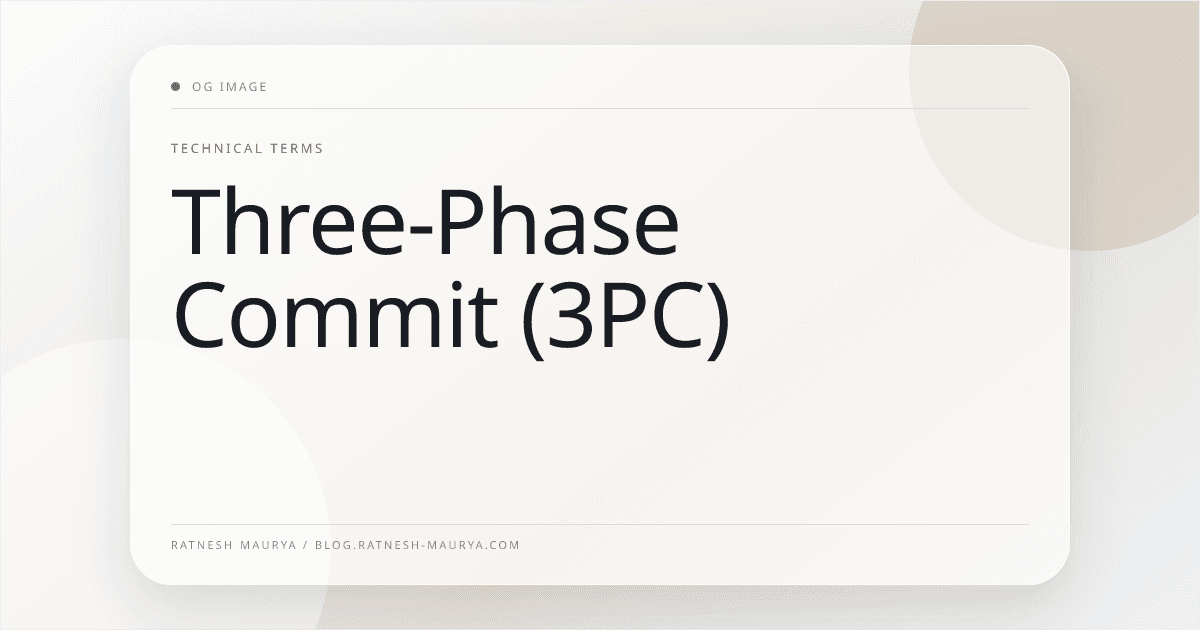 Three-Phase Commit (3PC)