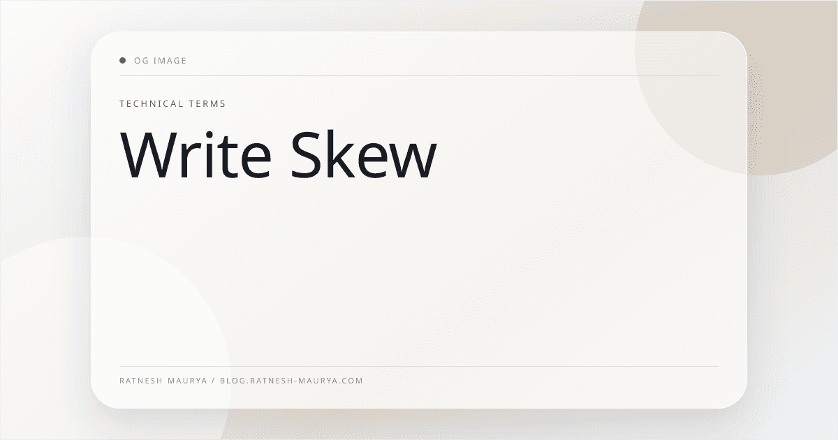 Write Skew