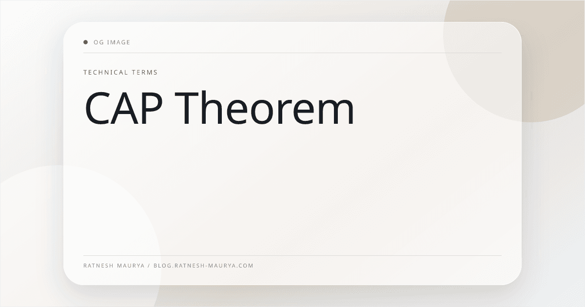 CAP Theorem