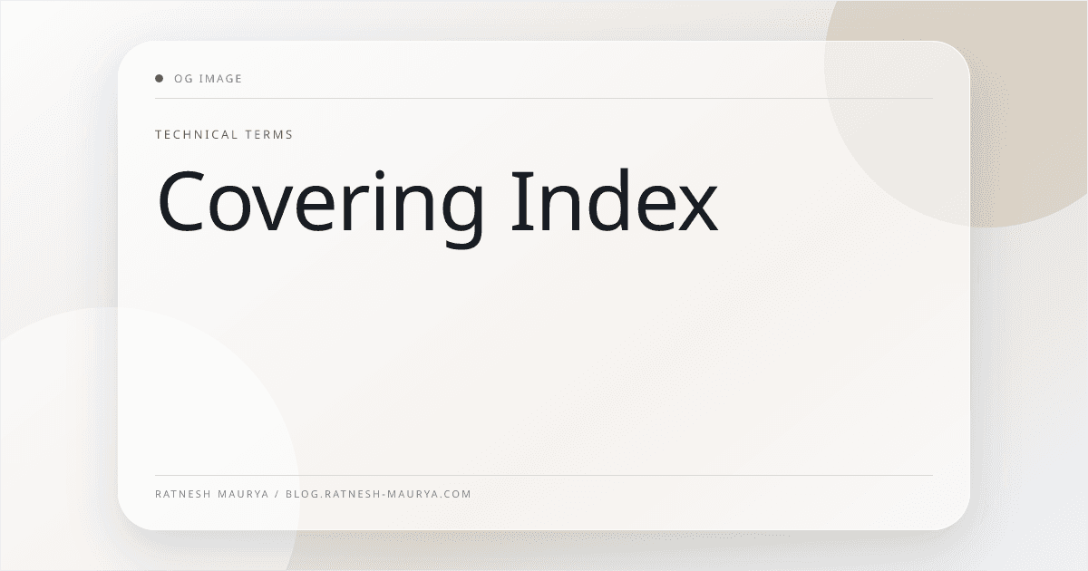 Covering Index