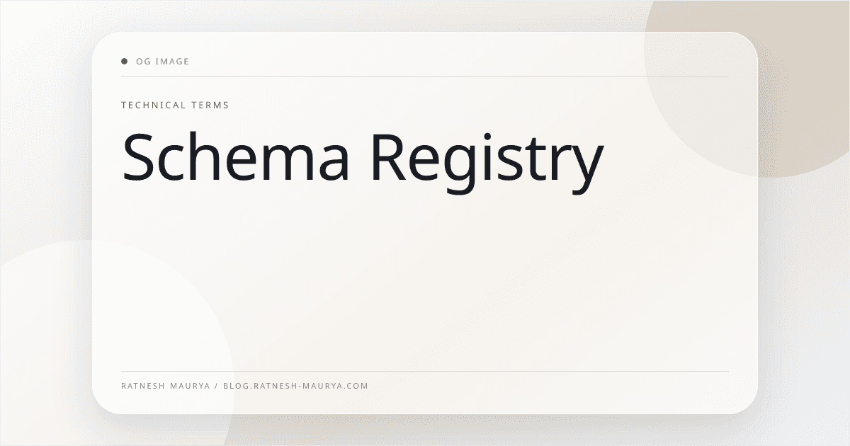 Schema Registry