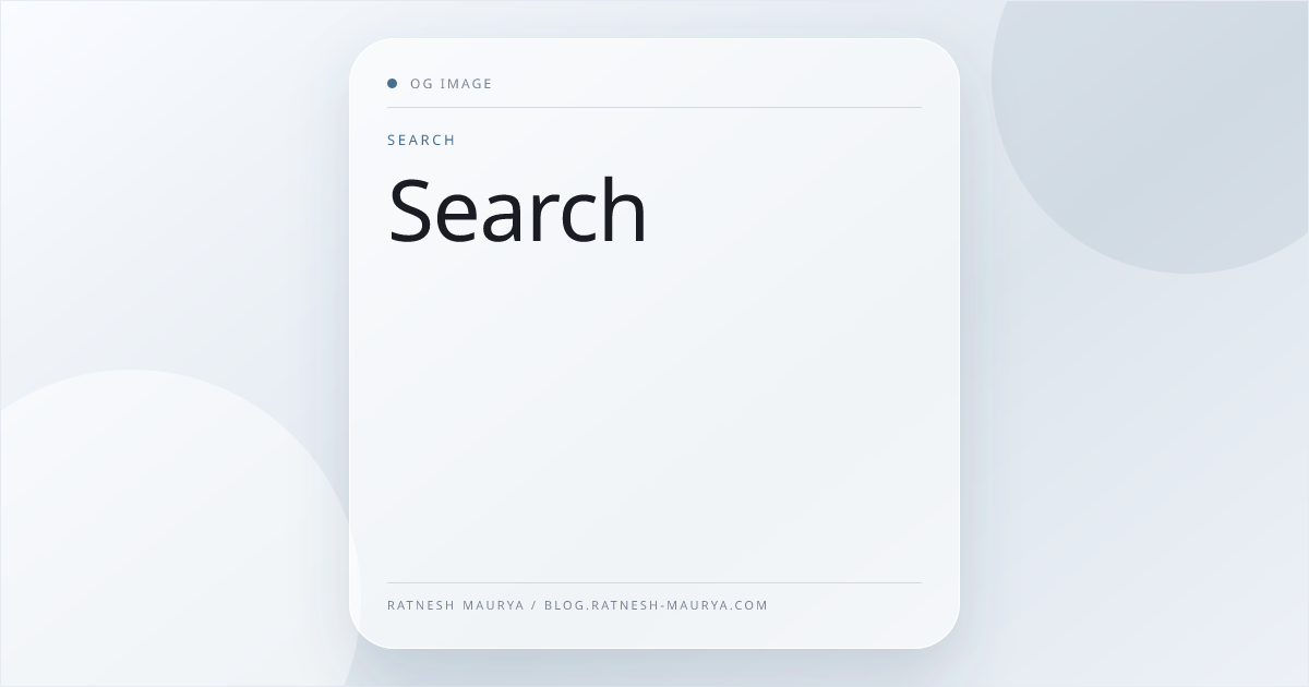 Search — Ratn Labs